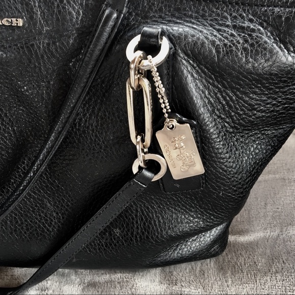Coach Black and Silver leather Tote Bag - Picture 2 of 8